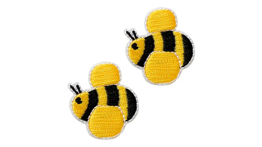 Mono Quick Bügelmotiv Biene 2x 2,6 x 2,4 cm