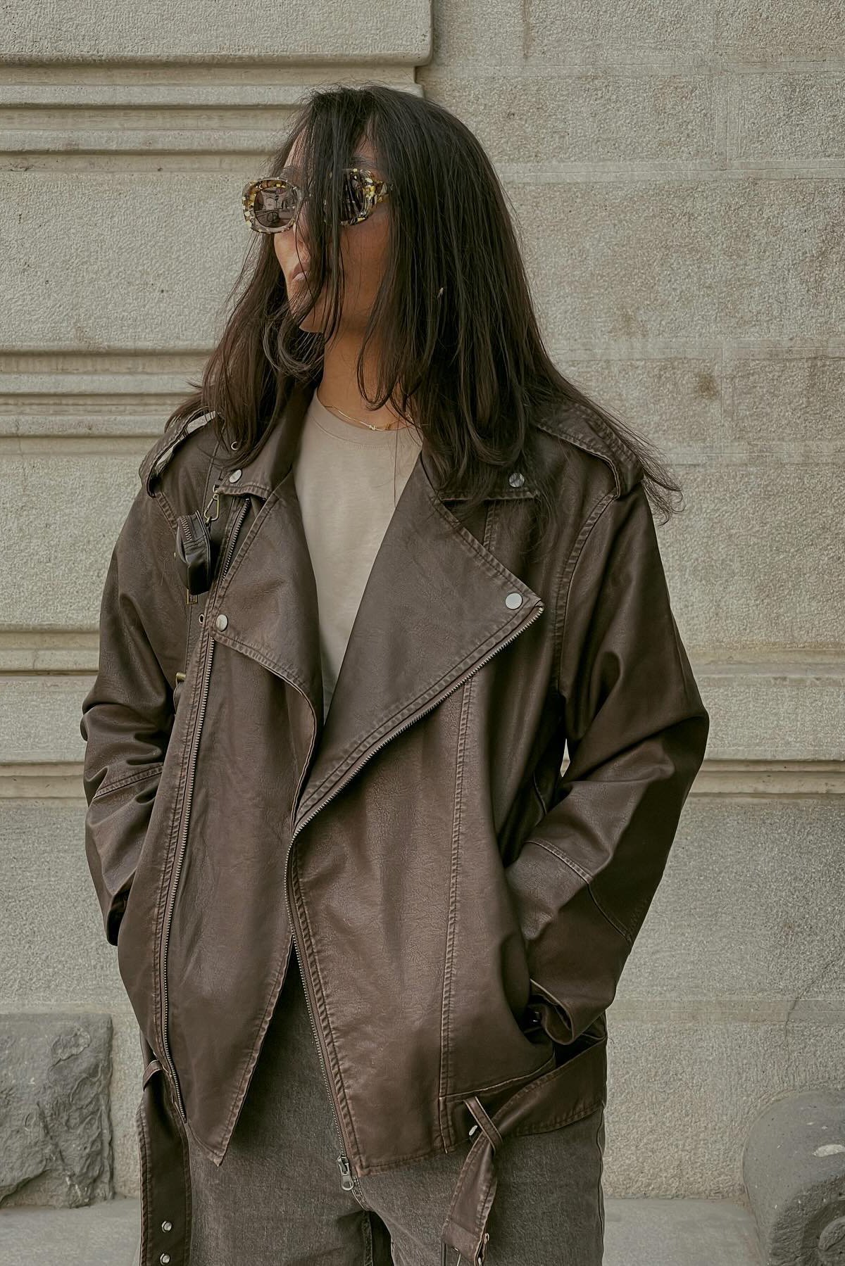 PU Biker Jacke