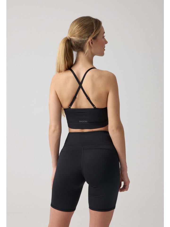 SNOCKS Sport BH X Back 1 Stück in Schwarz günstig kaufen