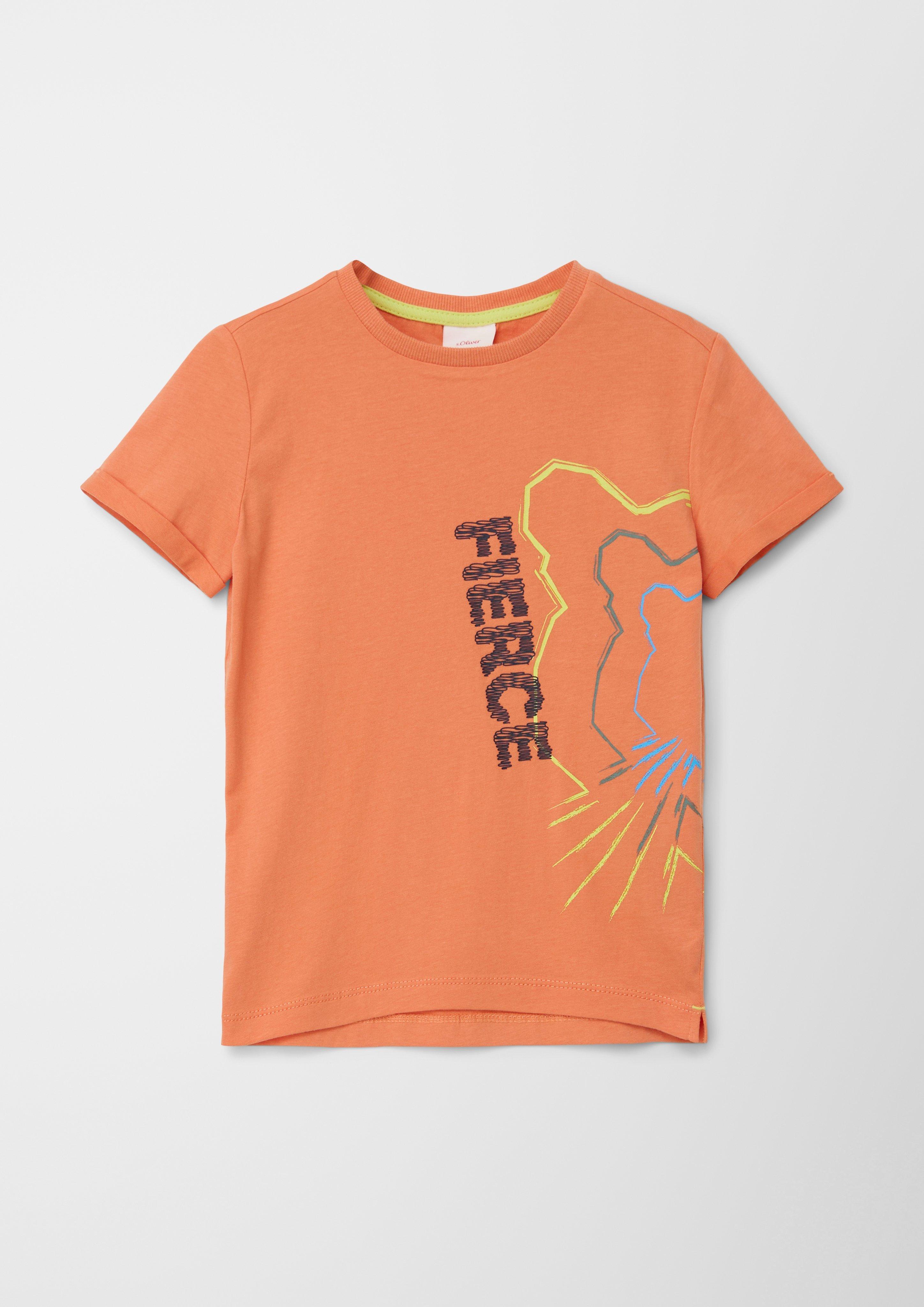 T-Shirt mit gummiertem Print  2127488-2140