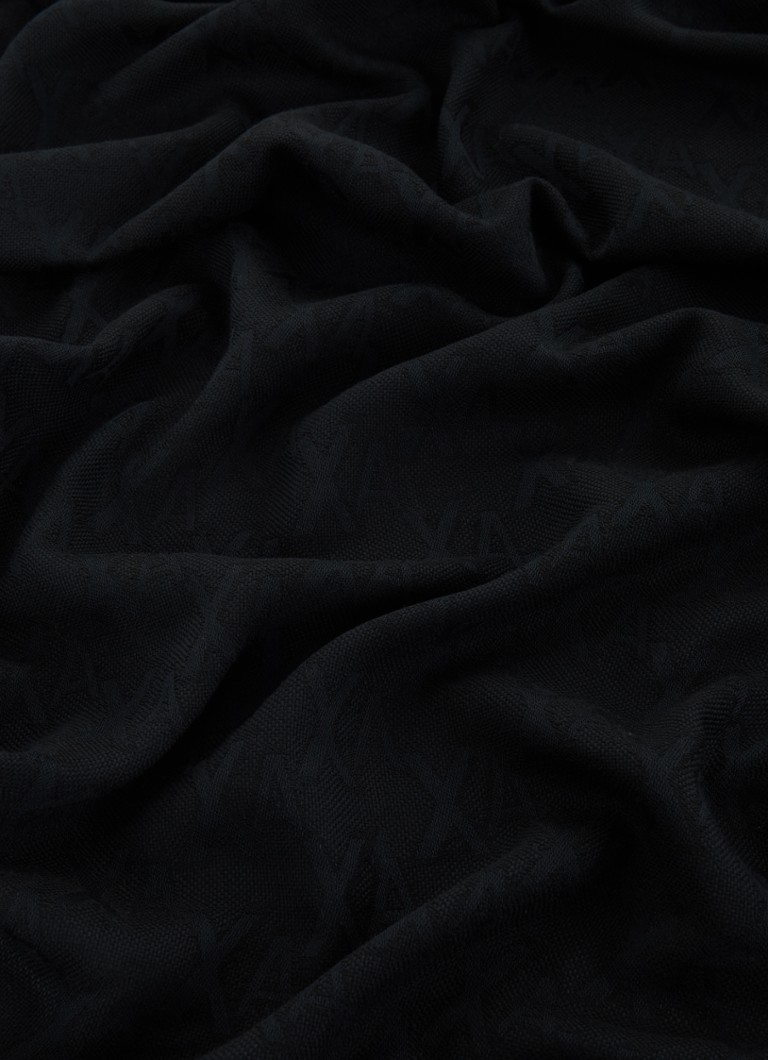 Armani Exchange -huivi logopainatuksella 185 x 75 cm
