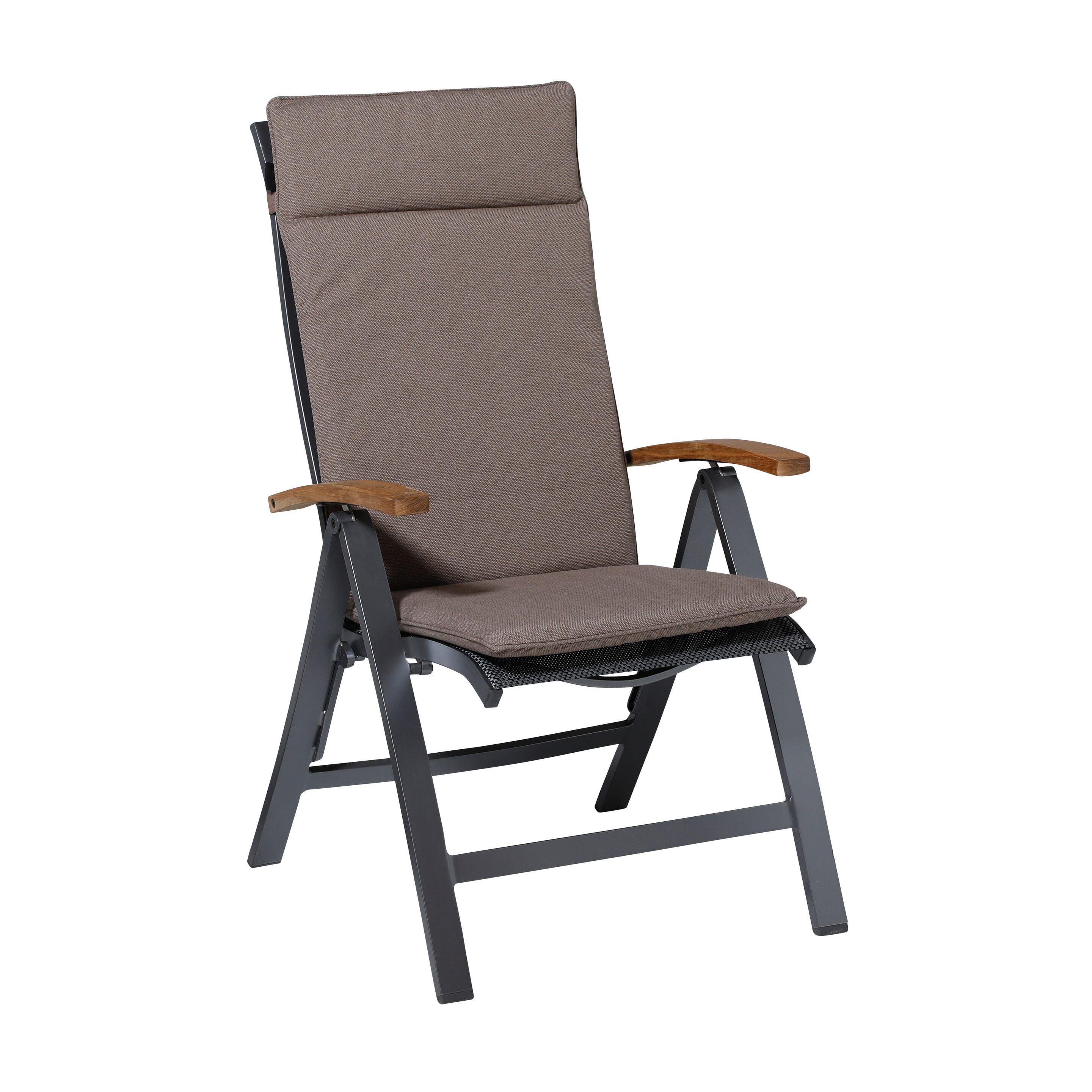 Madison Outdoor Manchester Taupe 120 x 50 Kissen mit hoher Rückenlehne
