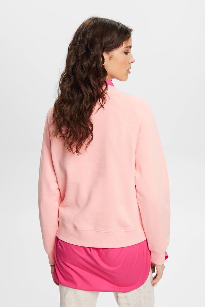 Sweatshirt mit Logoprint und Blumenstickereien