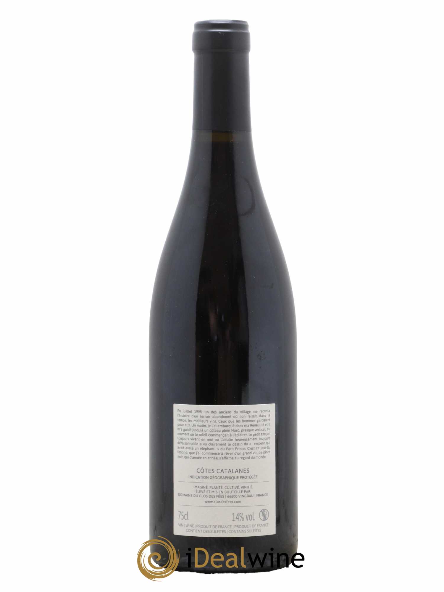 IGP Côtes Catalanes (VDP des Côtes Catalanes) Clos des Fées Là ou le soleil se lève 2020 - Lot de 1 Bouteille