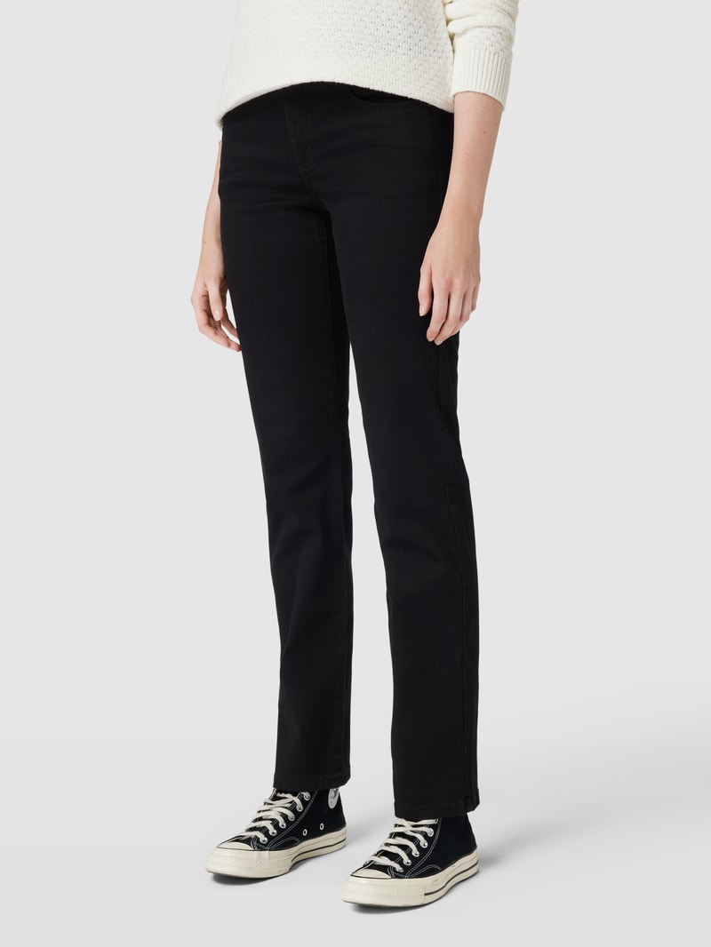 Jeans mit Eingrifftaschen Modell 'Dolly' in schwarz