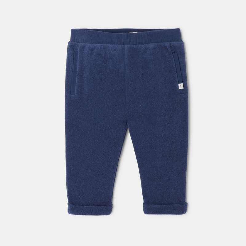 Pantalon en coton éponge bleu mixte Absorba