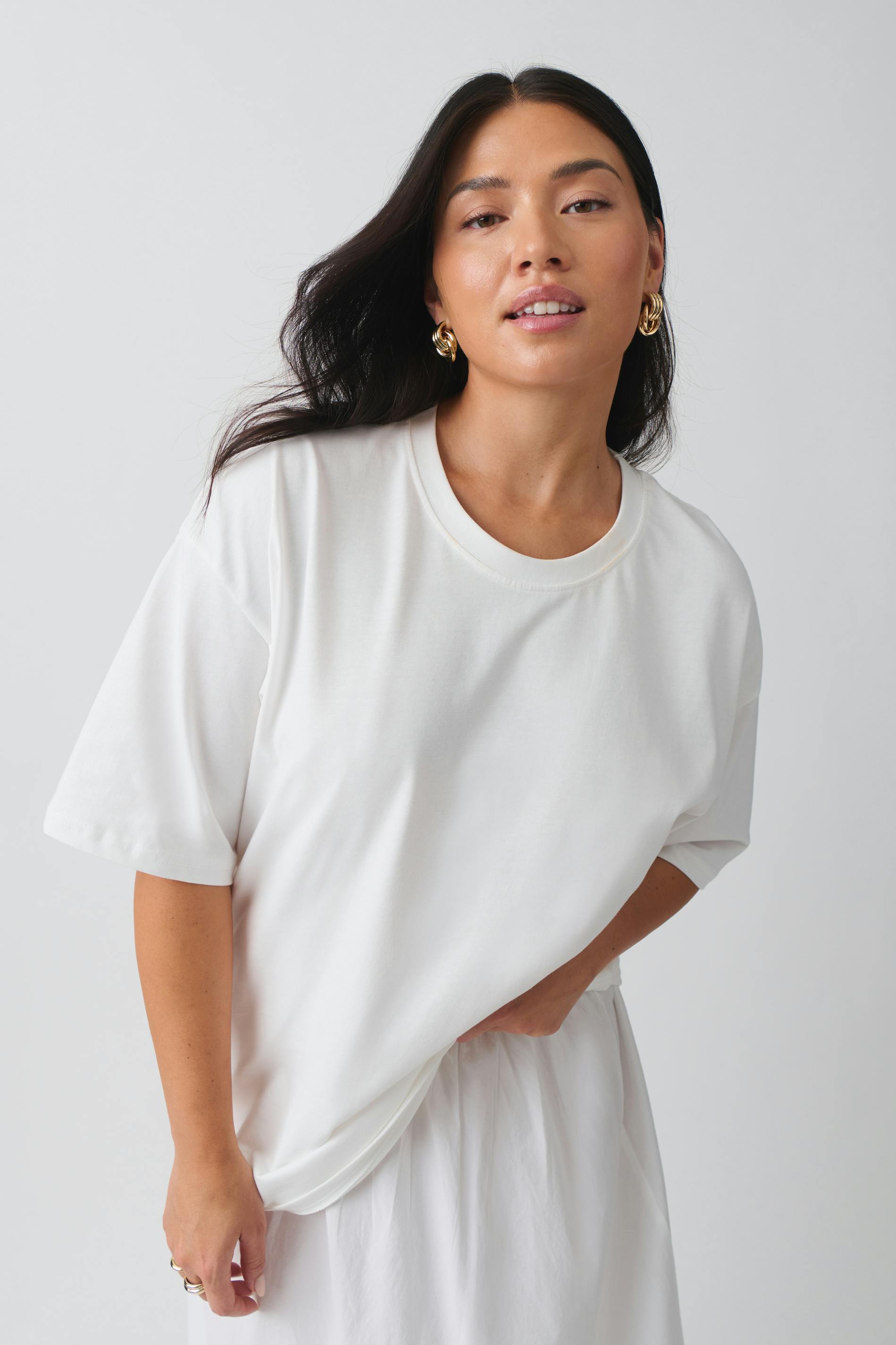 Oversized print tee