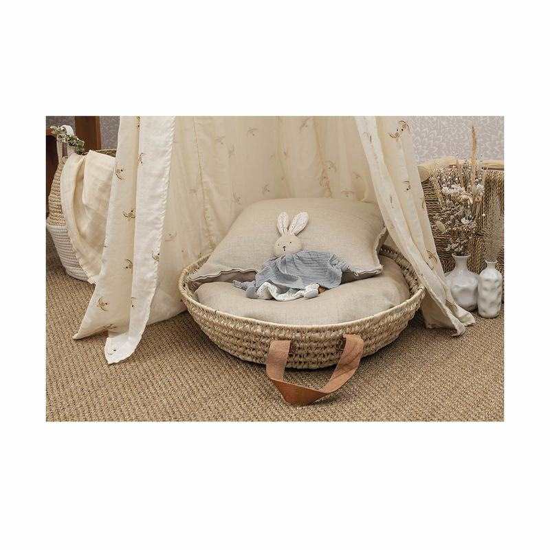 Doudou coton bio lapin gris Petit pas 20 cm Kaloo