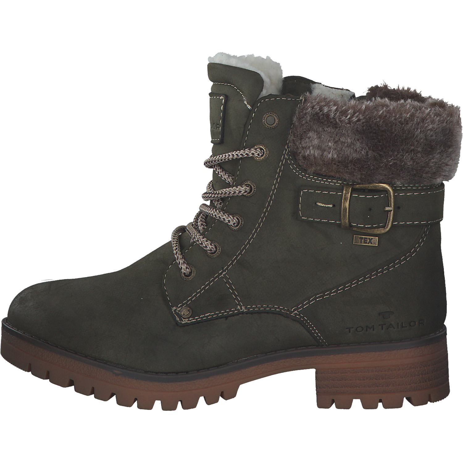 Tom Tailor 2191014, Winterstiefeletten, Damen, khaki