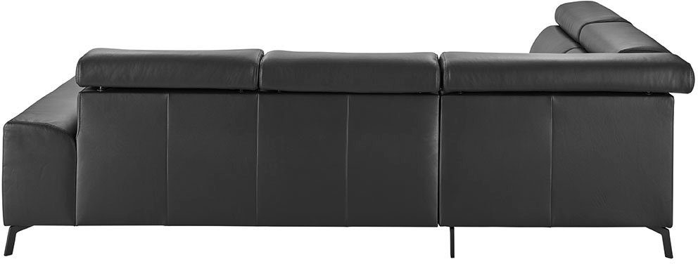 3C Candy Ecksofa Greve B/T/H: 249/209/79 cm, wahlweise mit motorischem Sitzvorzug, manuelle Kopfteilverstellung
