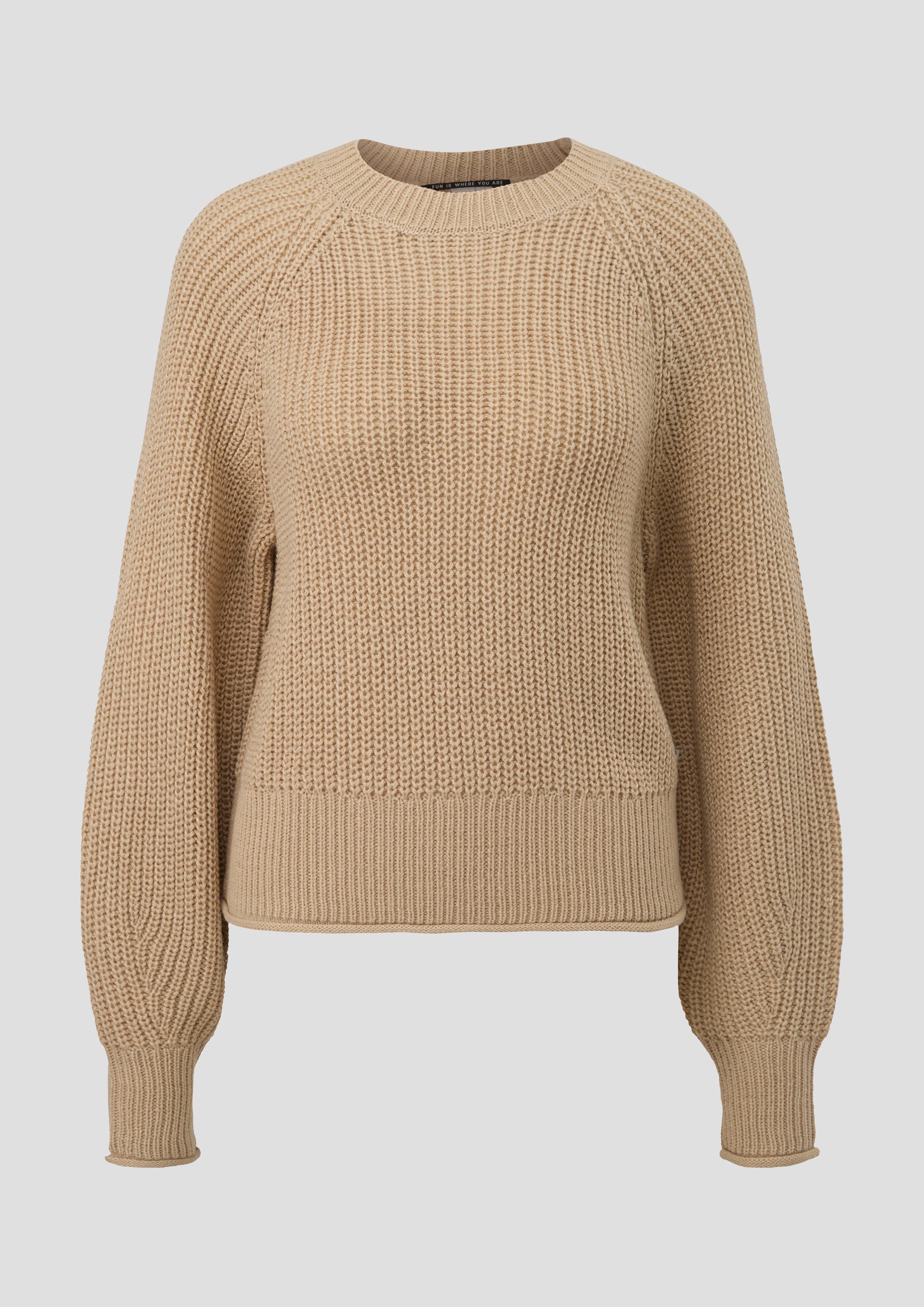 Strickpullover mit Ripp-Elementen  2140585-8170