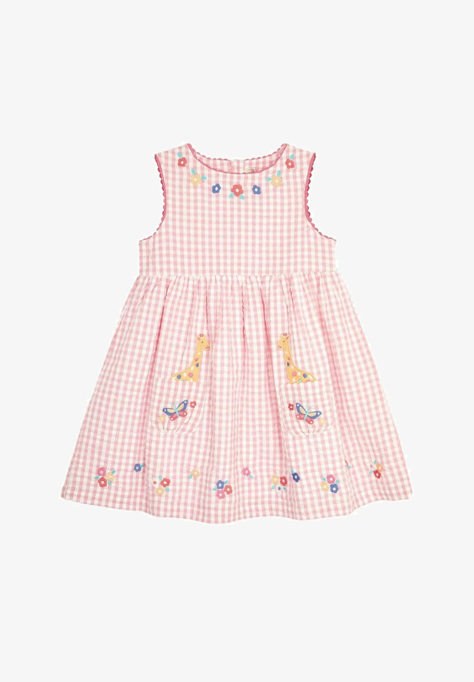 JoJo Maman Bébé APPLIQUE GINGHAM SUMMER - REGULAR FIT - Vestido de verano