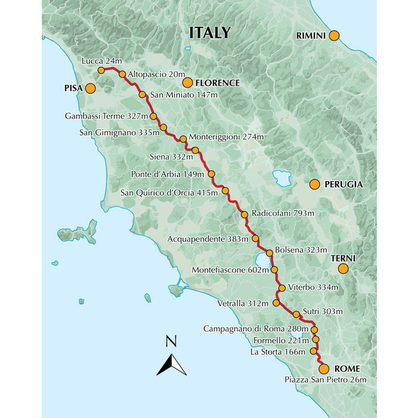 WALKING THE VIA FRANCIGENA PILGRIM ROUTE - PART 3 - Wanderführer