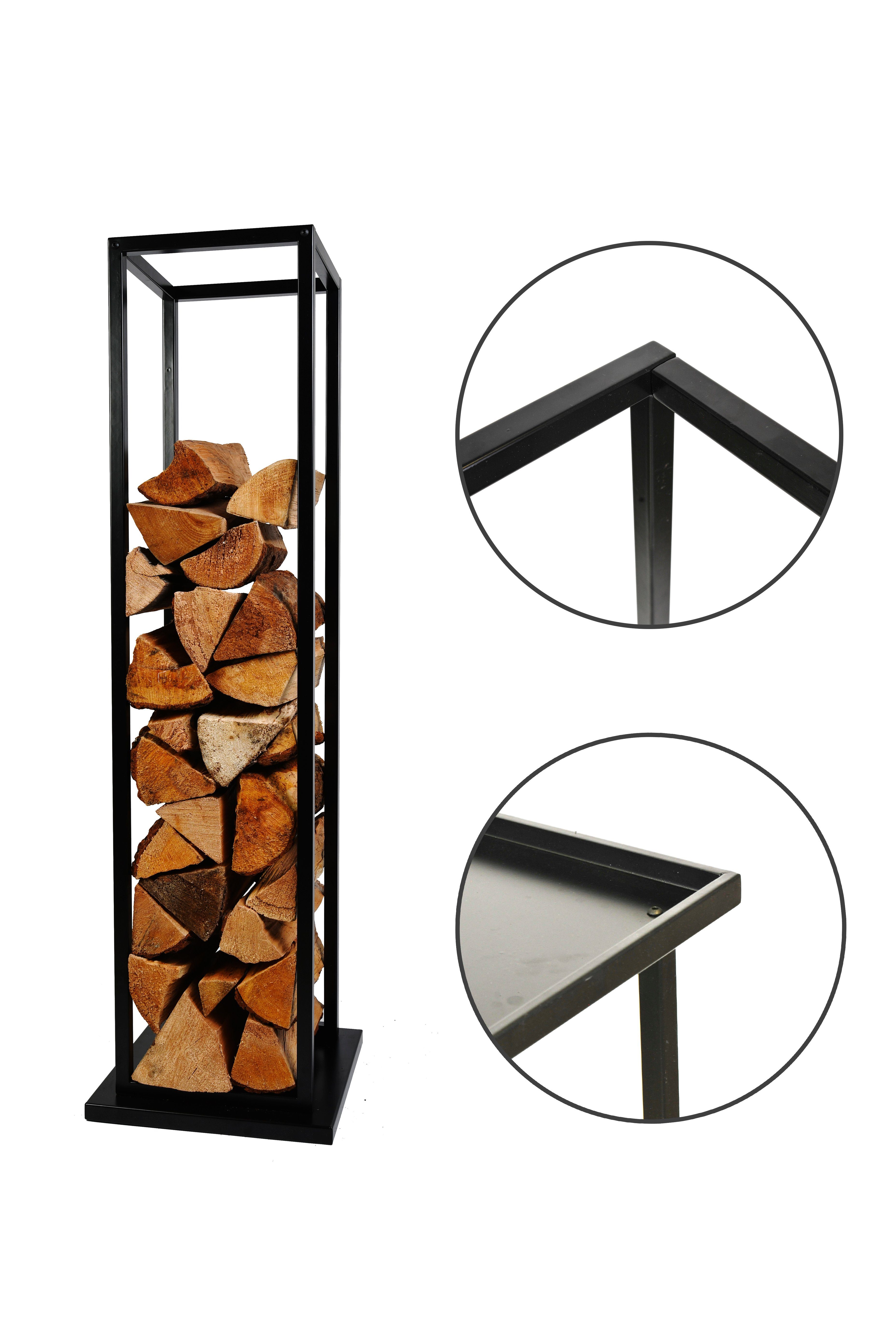 Köhko Kaminholzregal Holzständer Holzregal Holzablage aus Eisen Pulverbeschichtet