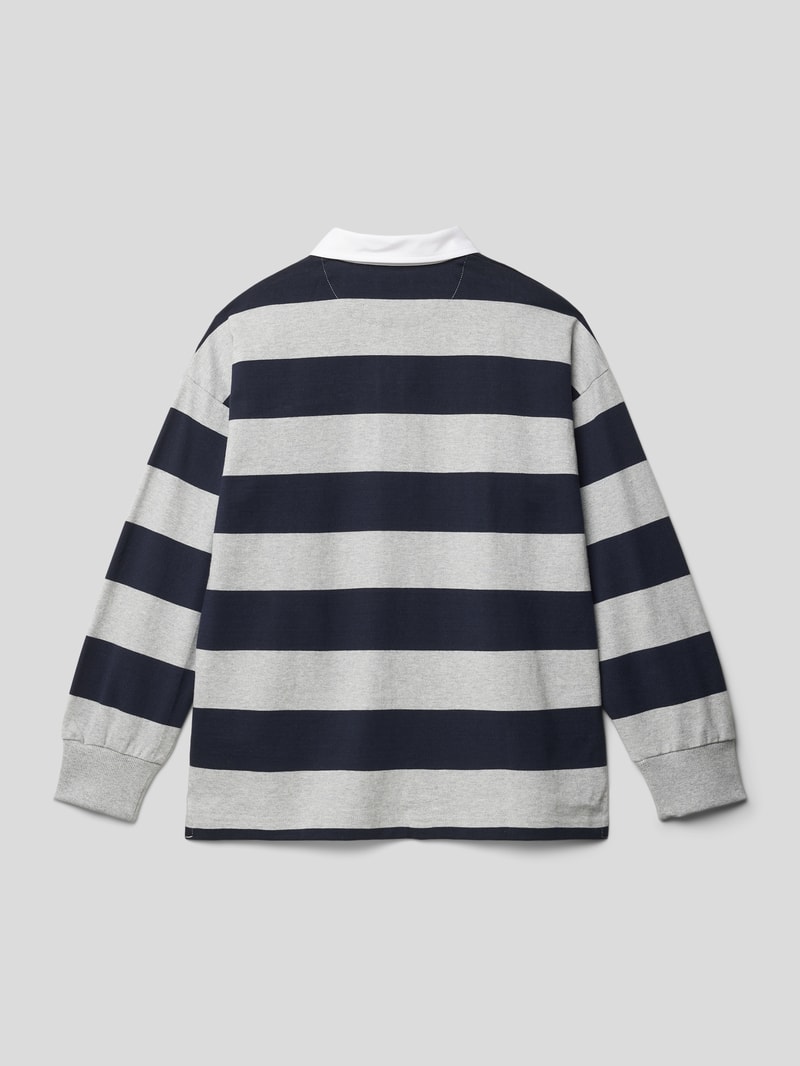 Longsleeve mit Streifenmuster in blau