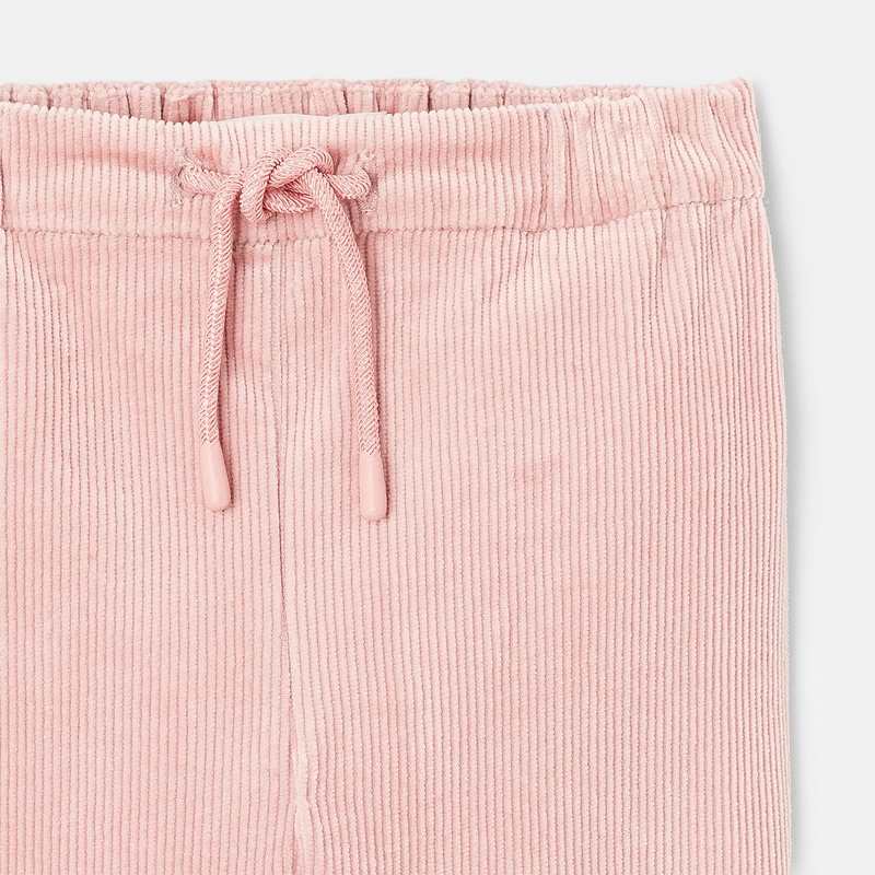 Pantalon en velours côtelé rose mixte Absorba