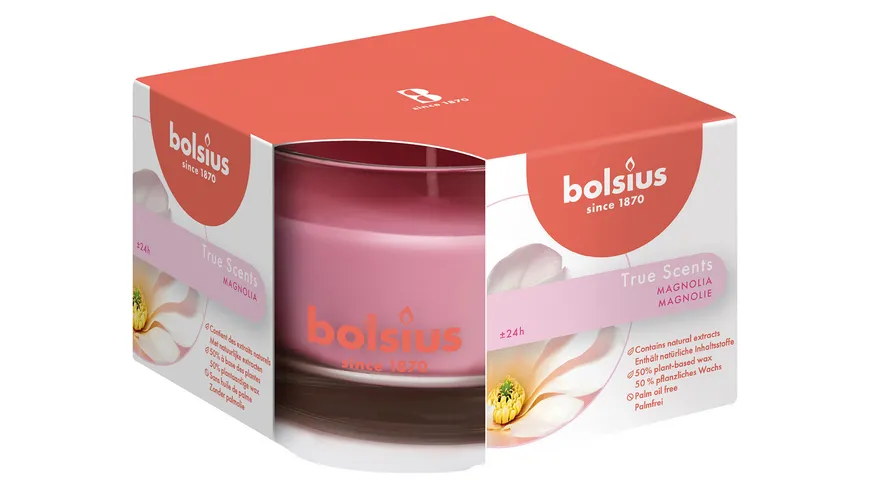 bolsius Duftglas medium True Scents Magnolie Magnolie