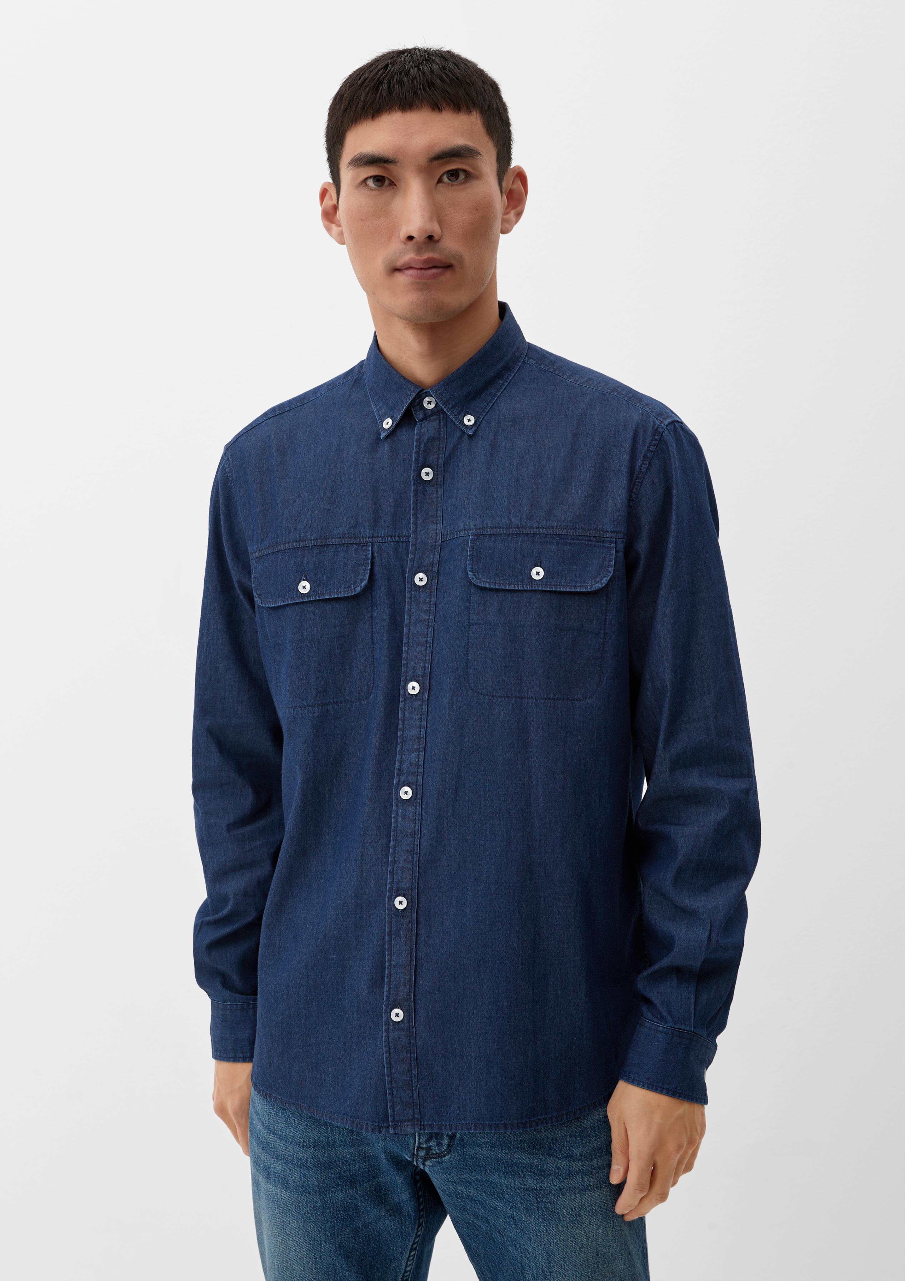 Regular: Denim-Hemd mit Button Down-Kragen  2125836-57Y1