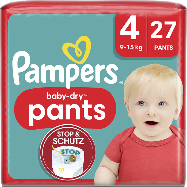 Pampers Baby Dry Pants Gr. 4, 9kg-15kg