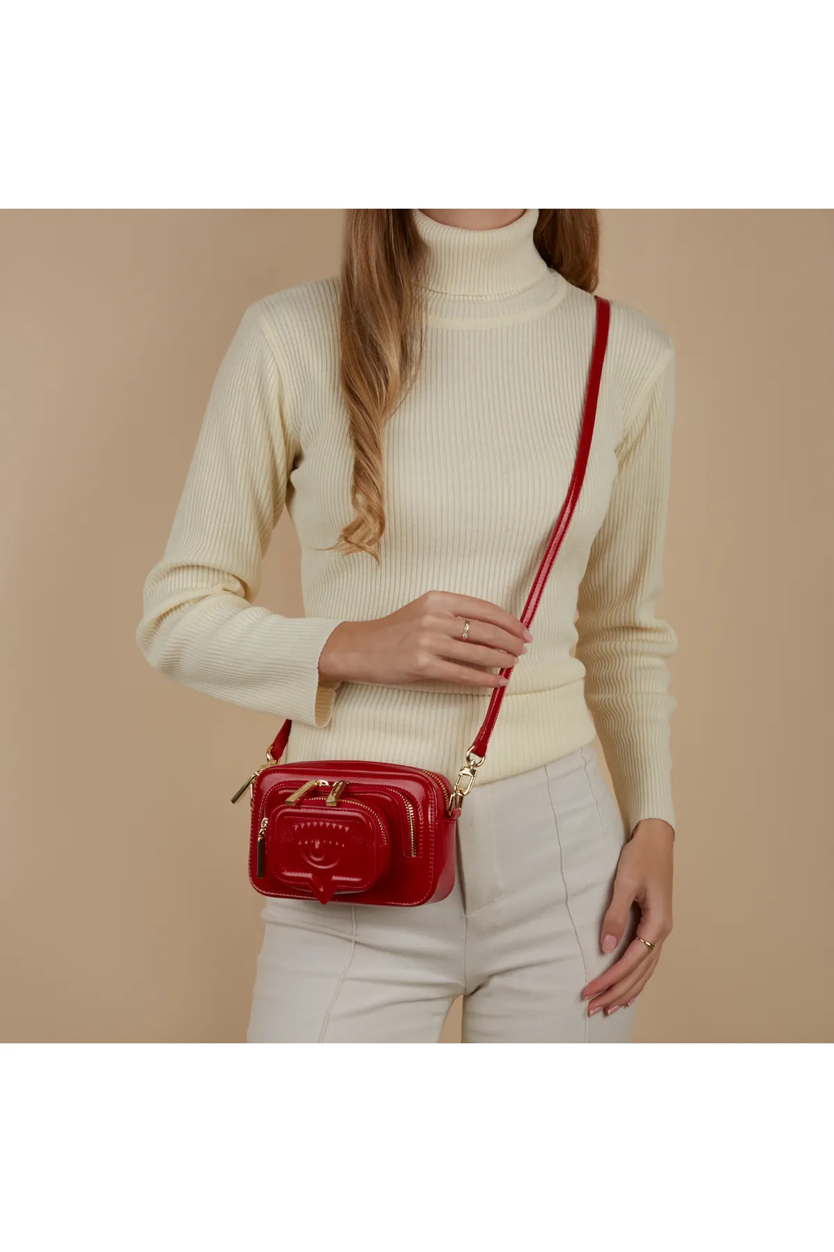 CHIARA FERRAGNI  Eyelike Damen Umhängetasche Rot 75sb4bf1-zs954-515