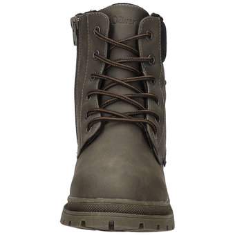 s.Oliver Schnür Boots in grün