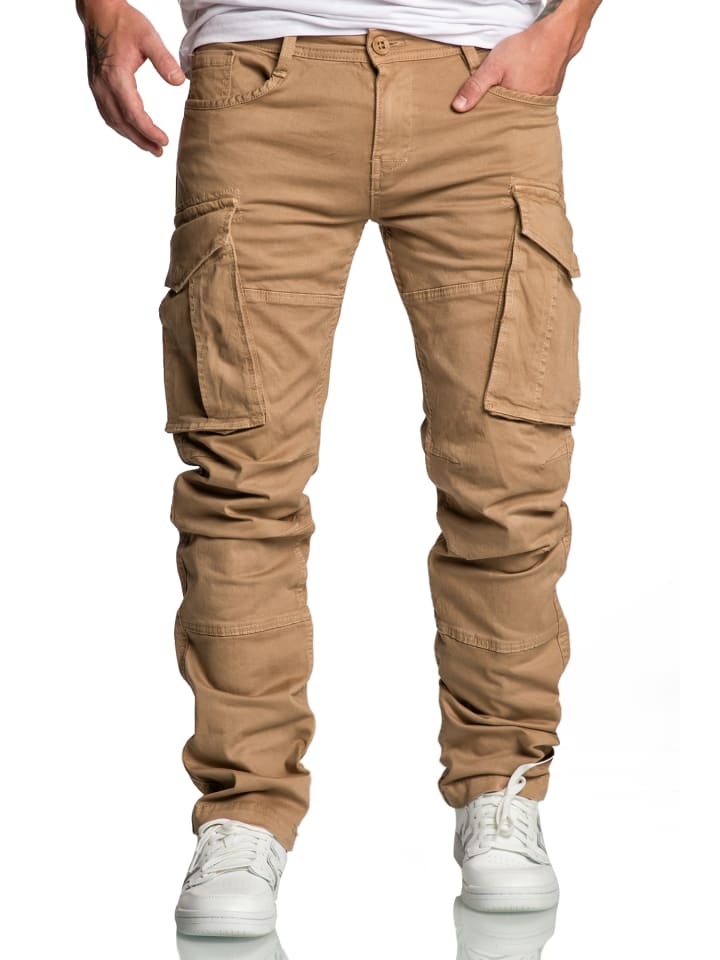 Amaci&Sons Cargo Jogger-Chino WYATT in Beige günstig kaufen