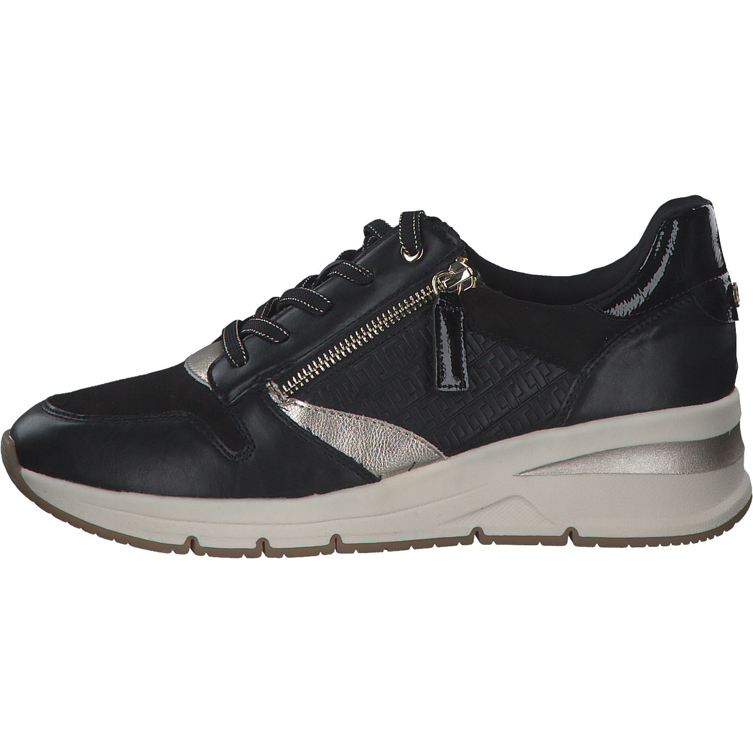 Tamaris 23702, Sneakers Low, Damen, Schwarz