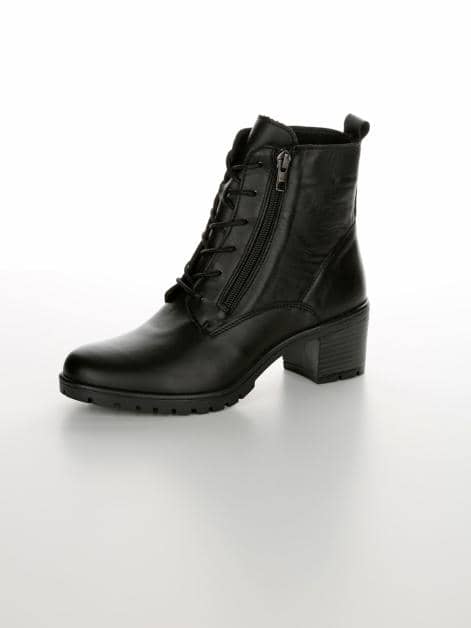 Schnürstiefelette mit zusätzlichem Reißverschluss