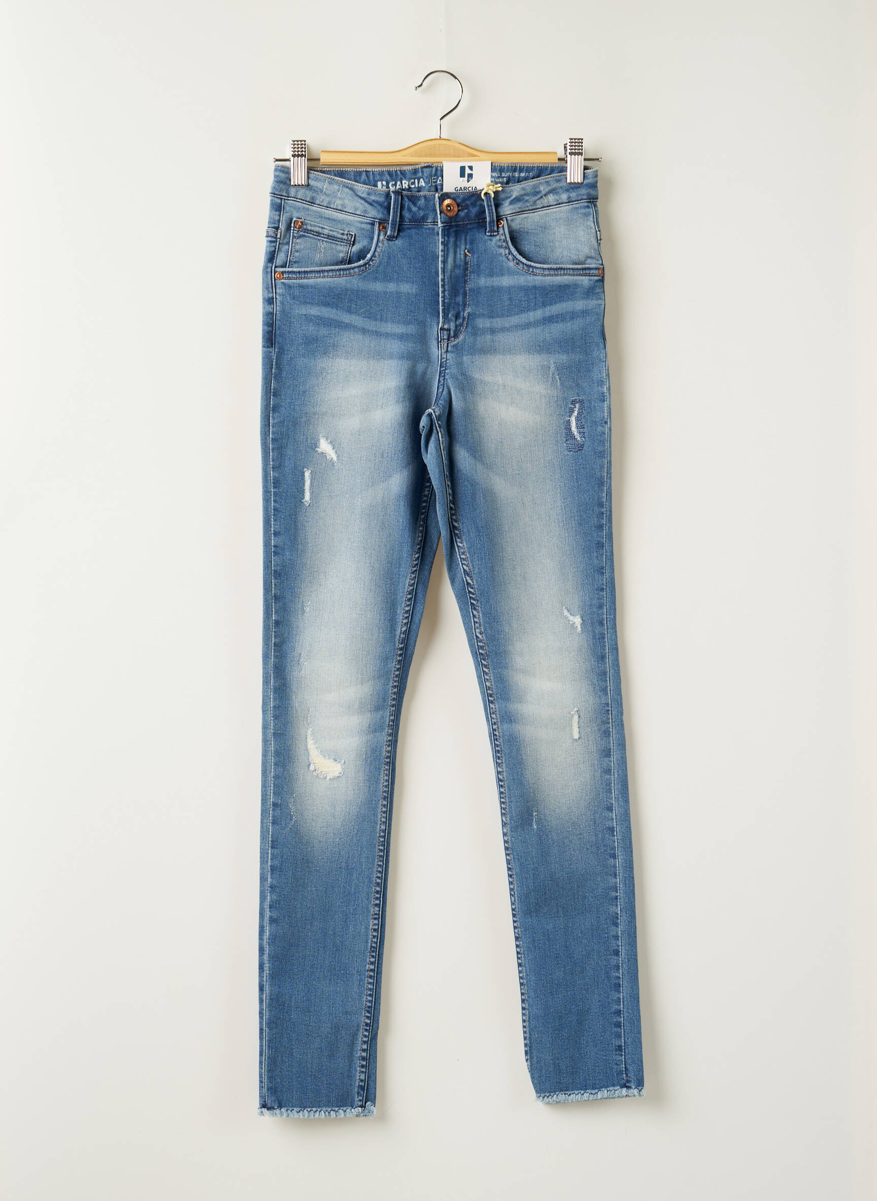 Garcia Jeans Skinny Fille couleur bleu
