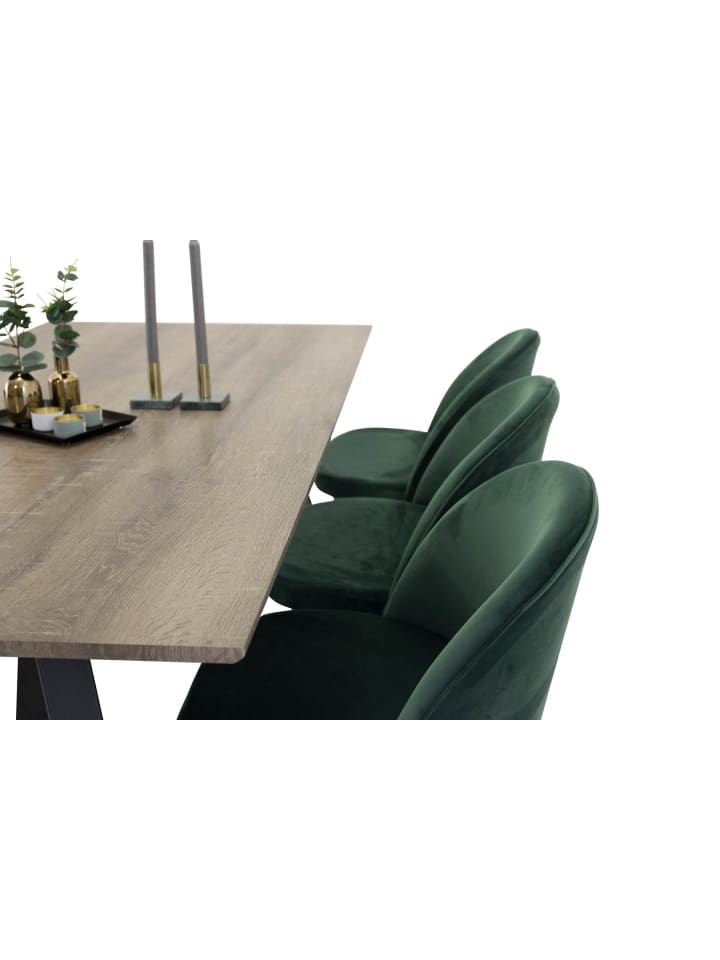 ebuy24 Essgruppe Marina 8 (7-teilig) Dunkelgrün 90 x 180 cm günstig kaufen onesize