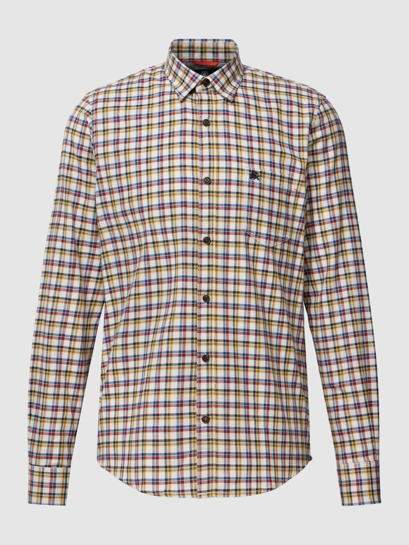 Freizeithemd mit Karomuster Modell 'Check' in offwhite