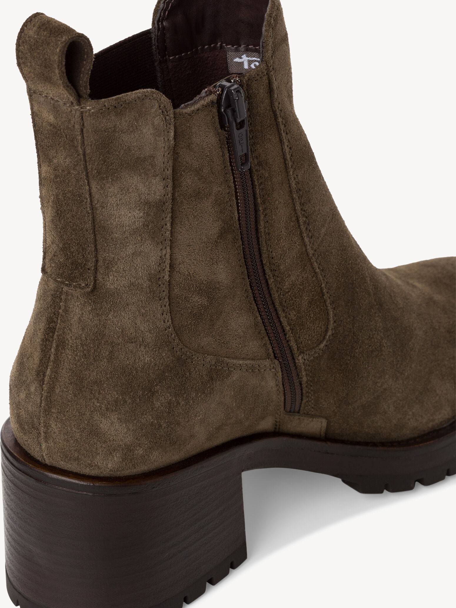 Bottine Chelsea en cuir - vert