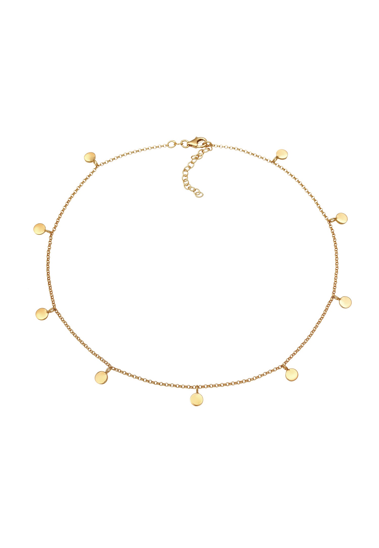 Elli Women's Choker Pendant, Boho Style Plaque in 925 Sterling Silver
