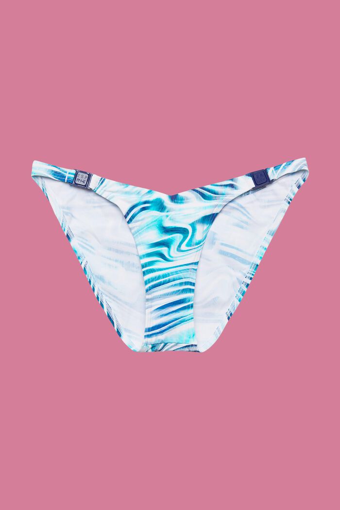 Mini-Bikinihose mit Wellenprint
