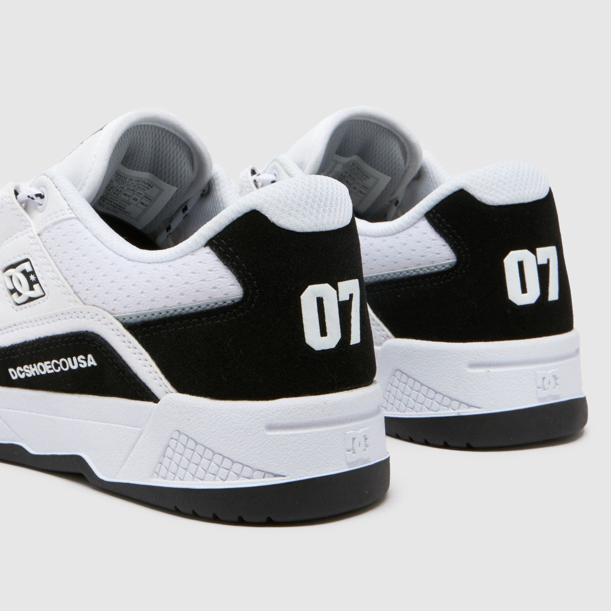 DC Construct-sneakers i vitt och svart