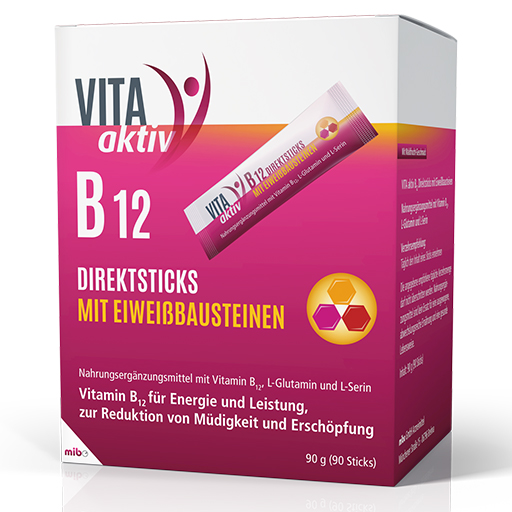 VITA AKTIV B12 Direktsticks mit Eiweißbausteinen  90 St  Beutel