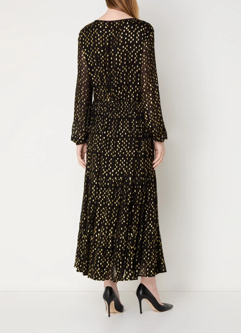 Tommy Hilfiger  Maxi tuniekjurk met lurex en keyhole