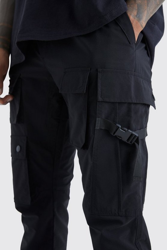 Slim-Fit Cargo-Hose mit elastischem Bund