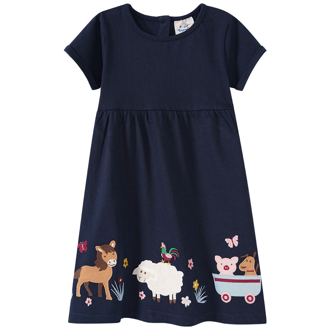 Mädchen Kleid mit Tier-Applikation