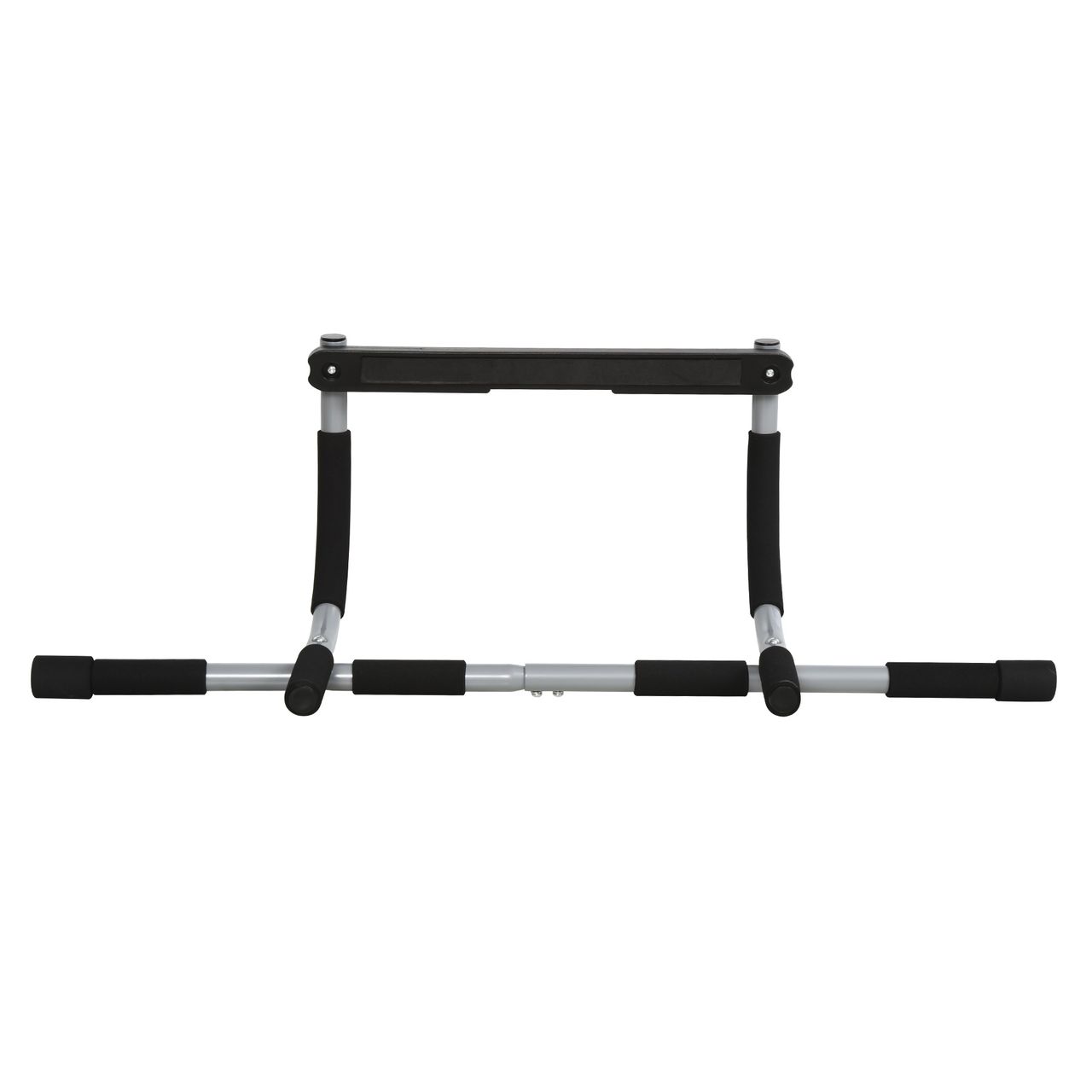 HOMCOM Klimmzugstange Trainings Halterung Multifunktions-Türreck Schwarz Grau 92x40x17 cm