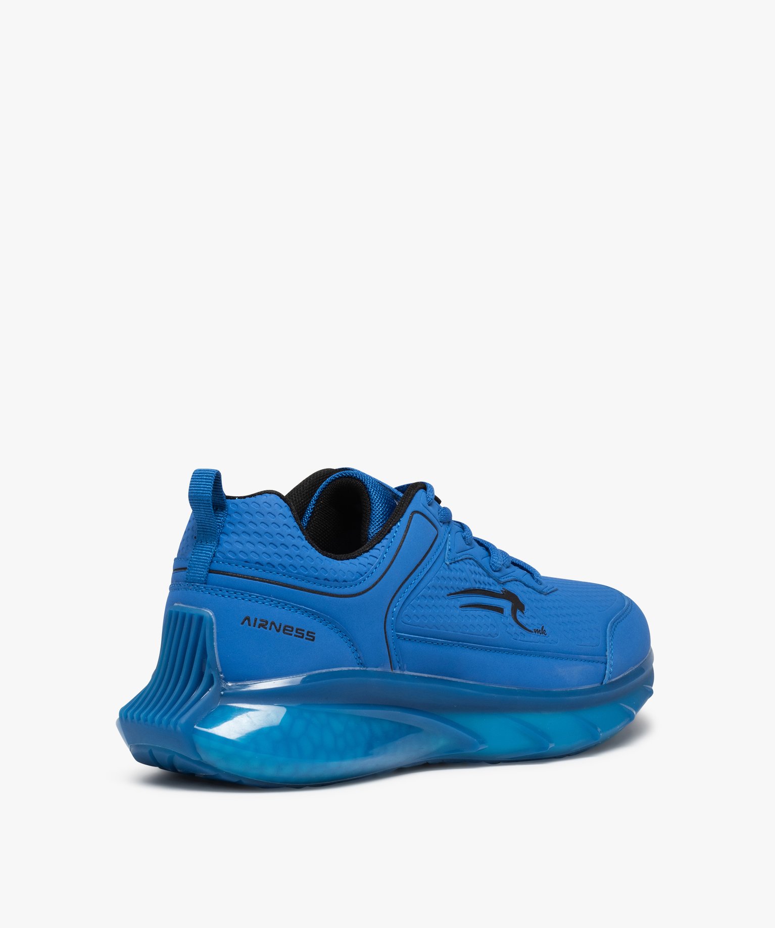Baskets homme running dessus mat uni - Airness bleu | GEMO