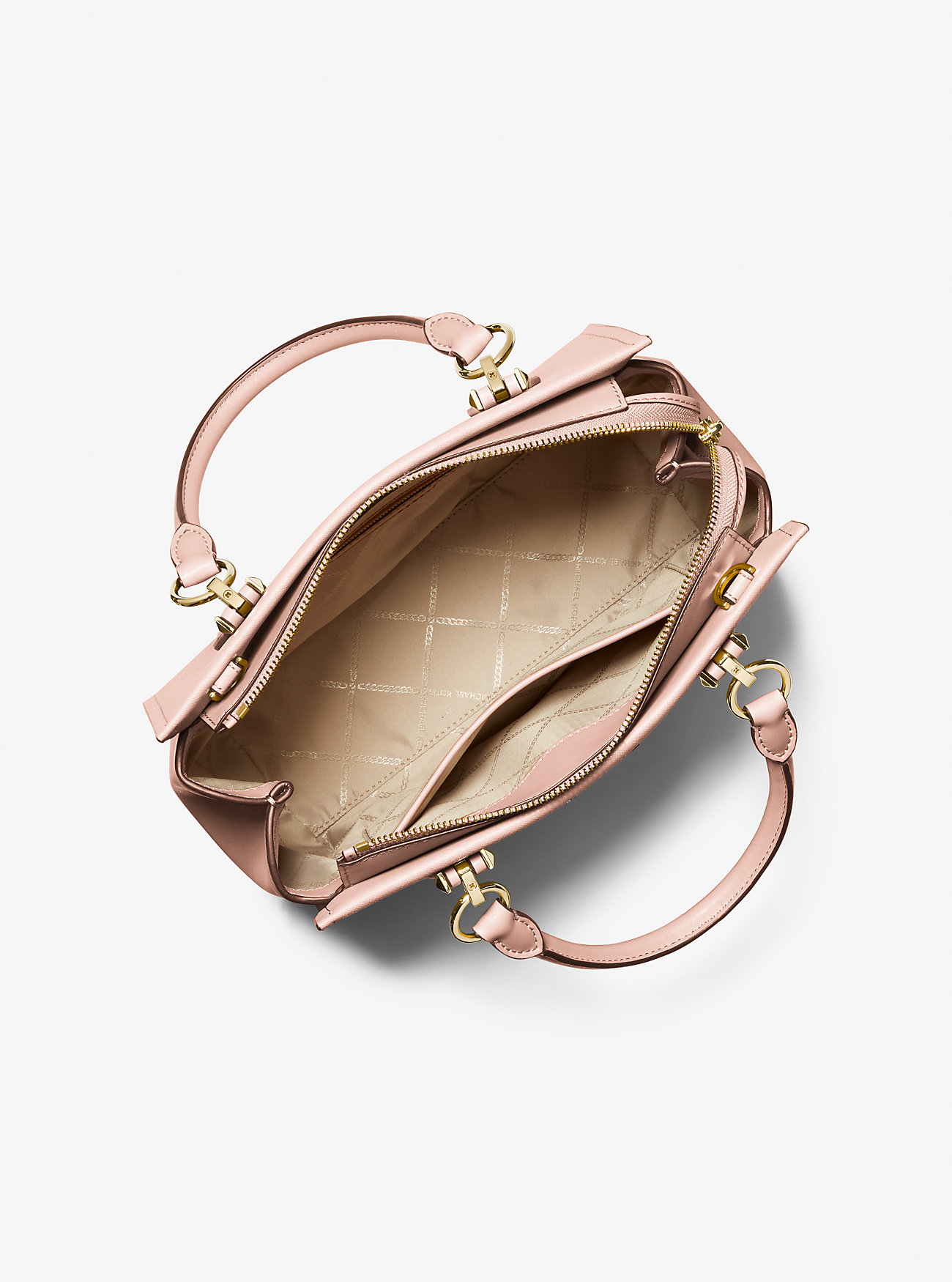 Marilyn Medium Saffiano Skinnveske - MYK ROSA