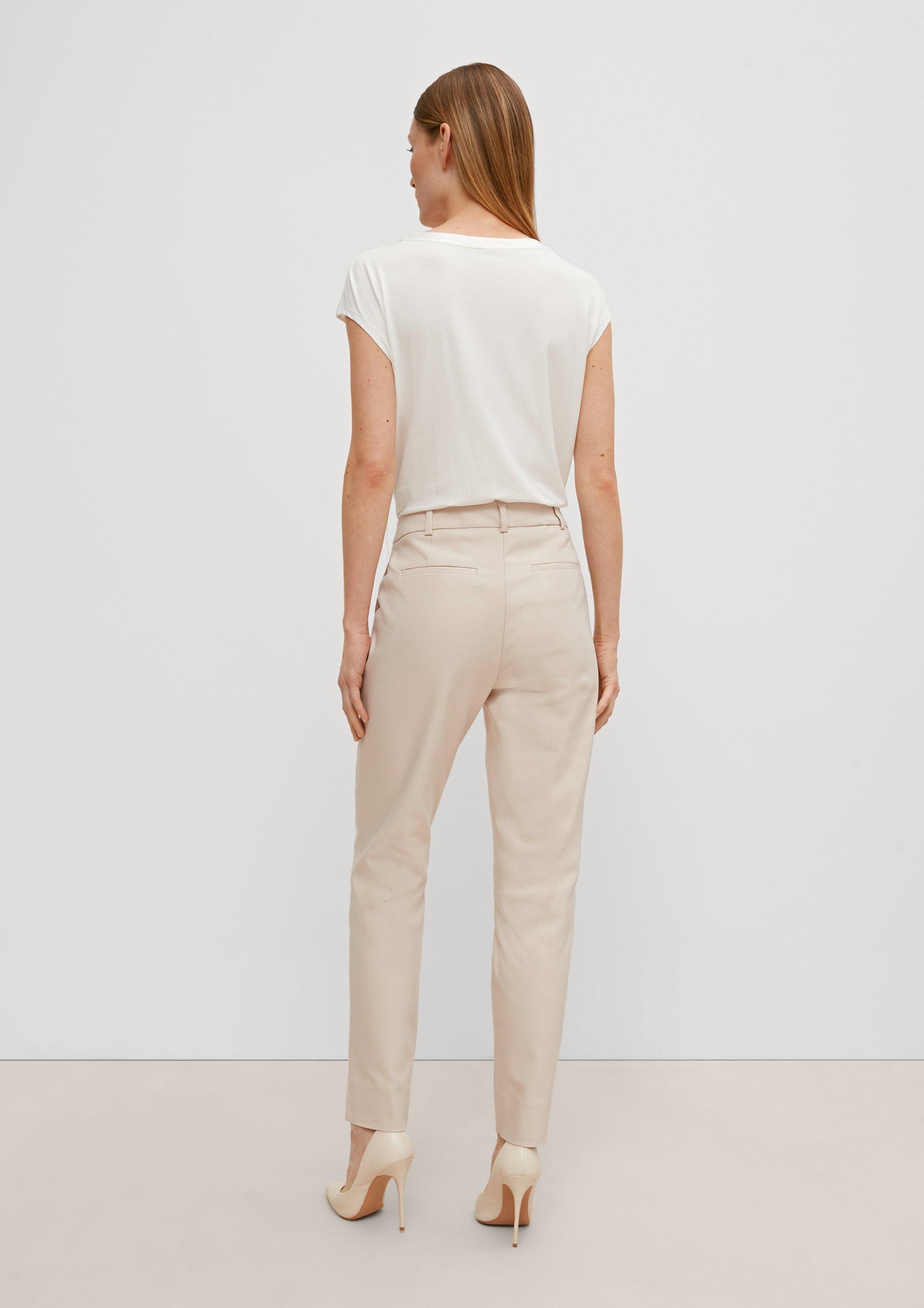Slim: 7/8-Hose mit Tapered leg - beige