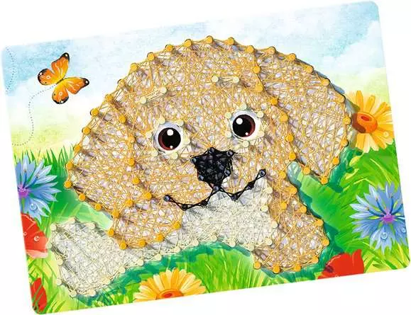 String Art Hunde - Bastelset für Kinder ab 6 Jahren