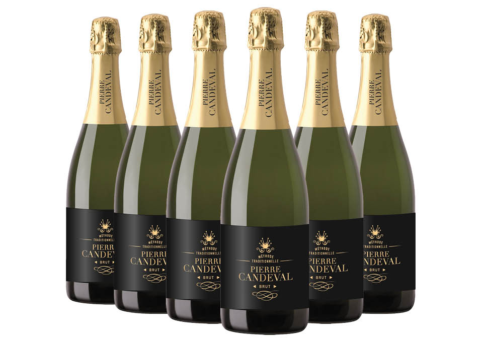 Blanquette de Limoux Brut AOP Pierre Candeval 6 bouteilles de 0,75 ℓ