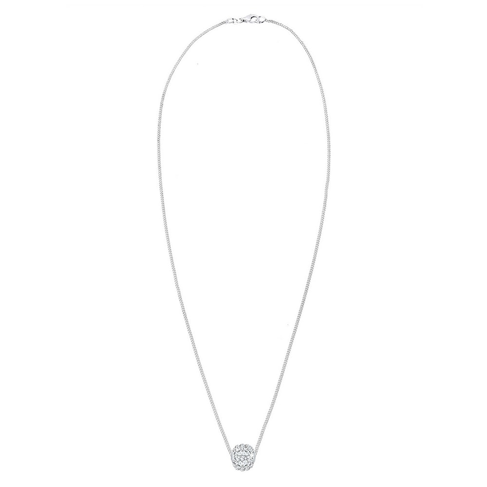 Elli Elli Collier Femmes Boule Pendentif avec Cristaux en Argent Sterling 925 collier