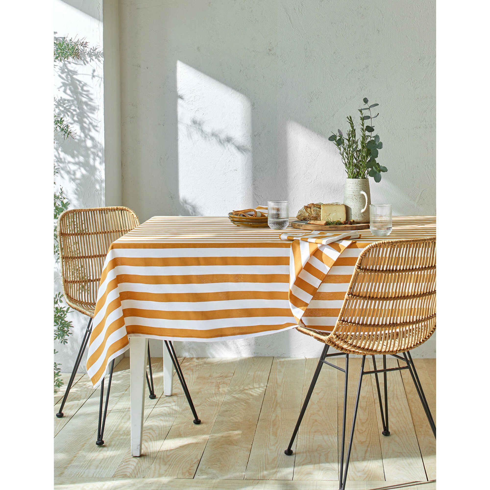 Nappe rayée, collection Ninole