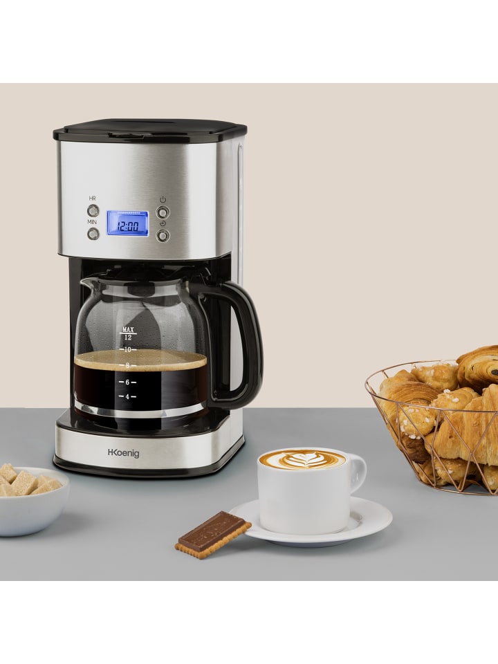 HKoenig Kaffeefiltermaschine MG30 in silber. Schwarz günstig kaufen onesize