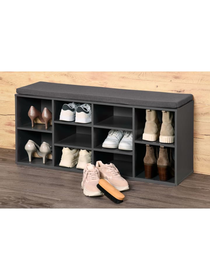 Kesper Schuhregal in anthrazitfarben günstig kaufen onesize