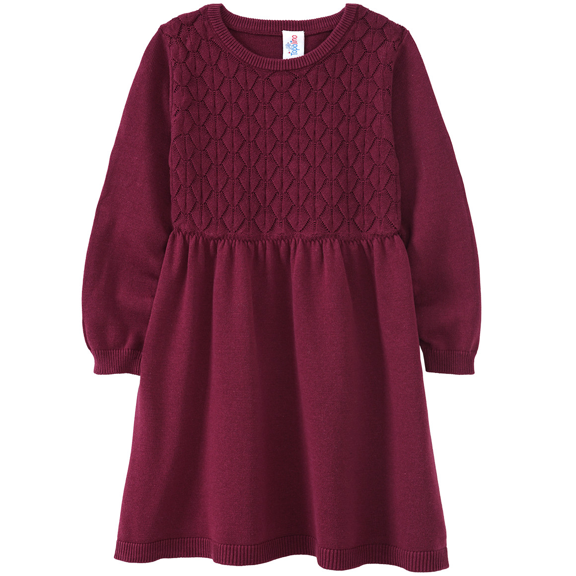 Mädchen Strickkleid mit Struktur
